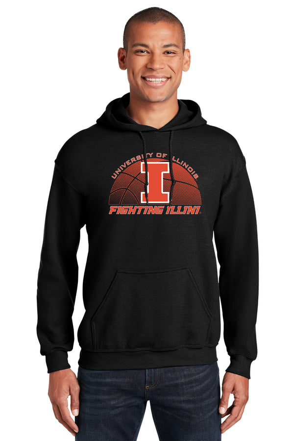 Illinois Fighting Illini Hooded Sweatshirt - University of Illinois Basketball