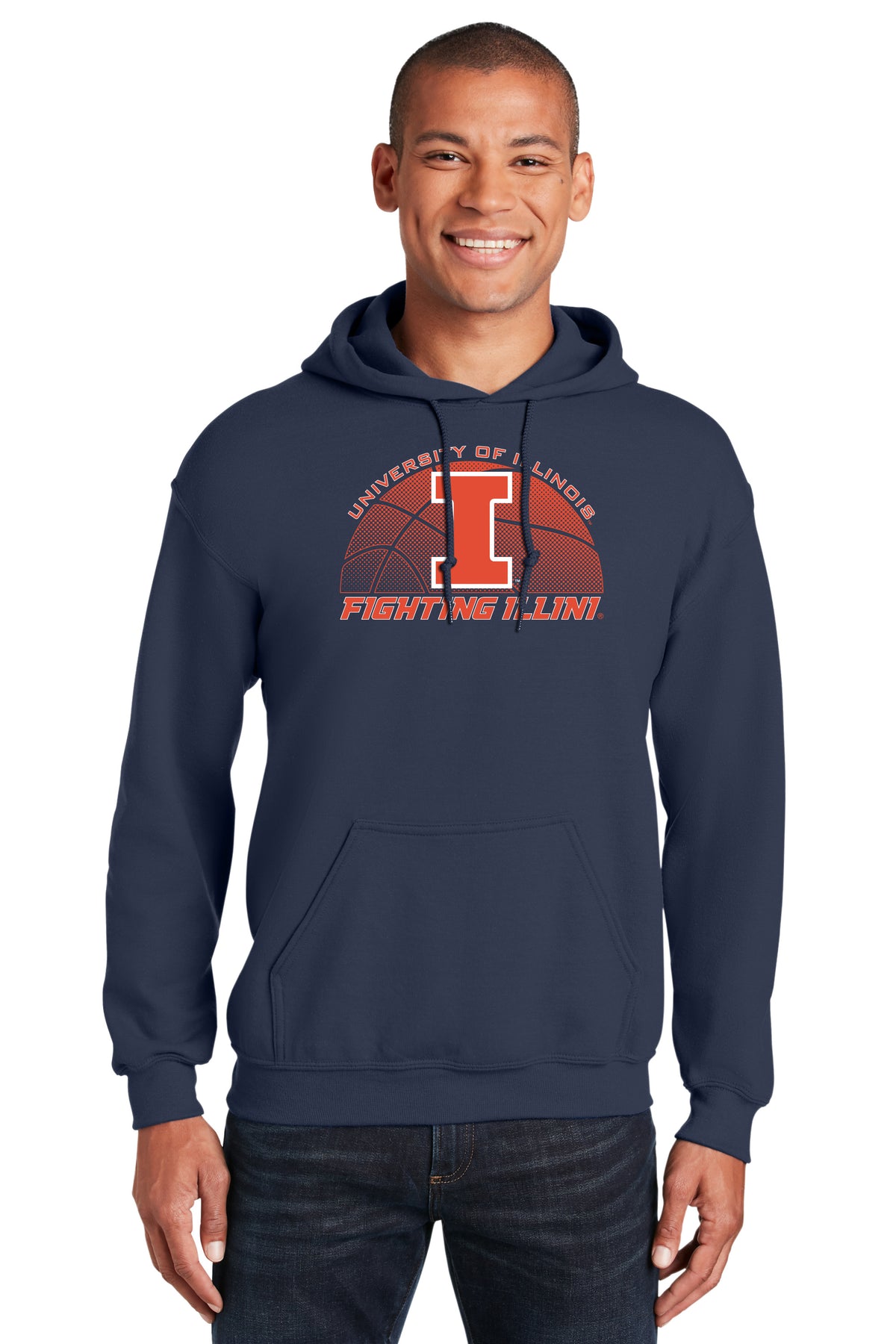 Illinois Fighting Illini Hooded Sweatshirt - University of Illinois Basketball