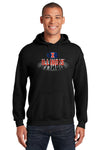 Illinois Fighting Illini Hooded Sweatshirt - Spotlight and Shadow Illinois