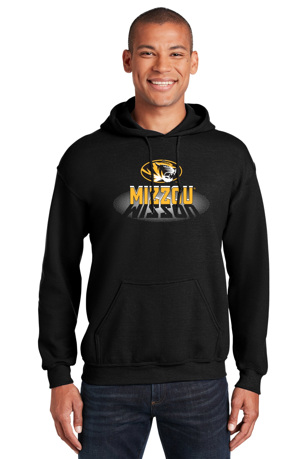 Missouri Tigers Hooded Sweatshirt - Spotlight and Shadow Mizzou