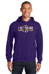 LSU Tigers Hooded Sweatshirt - Striped Tigers Football Laces