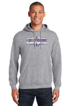 LSU Tigers Hooded Sweatshirt - Striped Tigers Football Laces