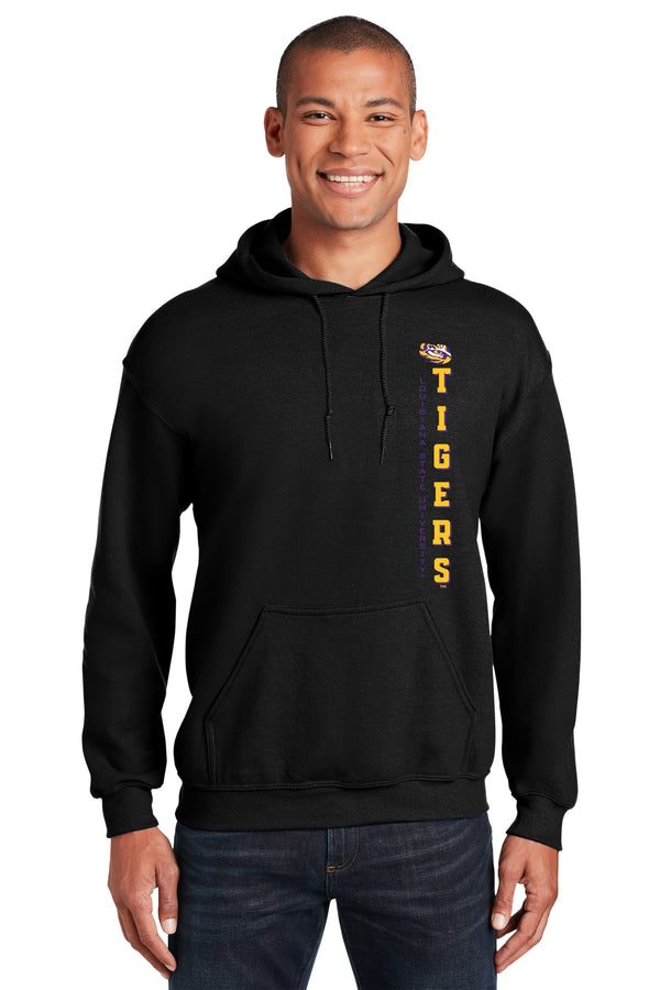 LSU Tigers Hooded Sweatshirt - Vertical Louisiana State University Tigers