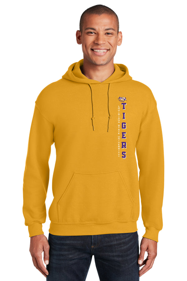 LSU Tigers Hooded Sweatshirt - Vertical Louisiana State University Tigers