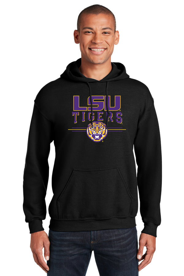 LSU Tigers Hooded Sweatshirt - LSU Tigers 3-Stripe