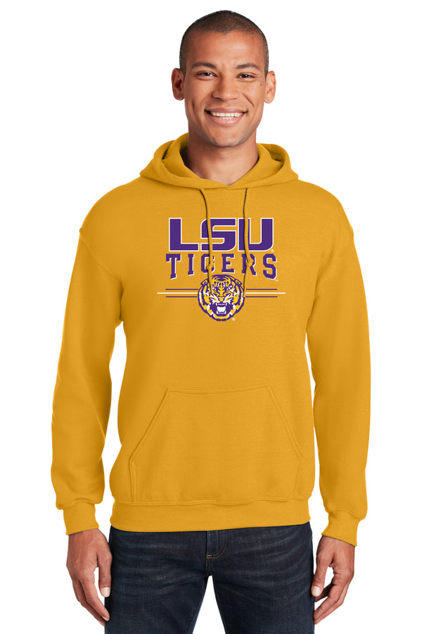 LSU Tigers Hooded Sweatshirt - LSU Tigers 3-Stripe