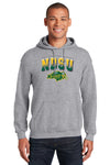 NDSU Bison Hooded Sweatshirt - Full Color NDSU Fade with Logo