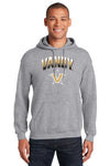 Vanderbilt Commodores Hooded Sweatshirt - Vandy Arch Full Color Fade with Primary