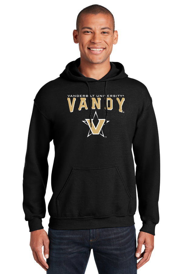 Vanderbilt Commodores Hooded Sweatshirt - Vandy with Primary Logo