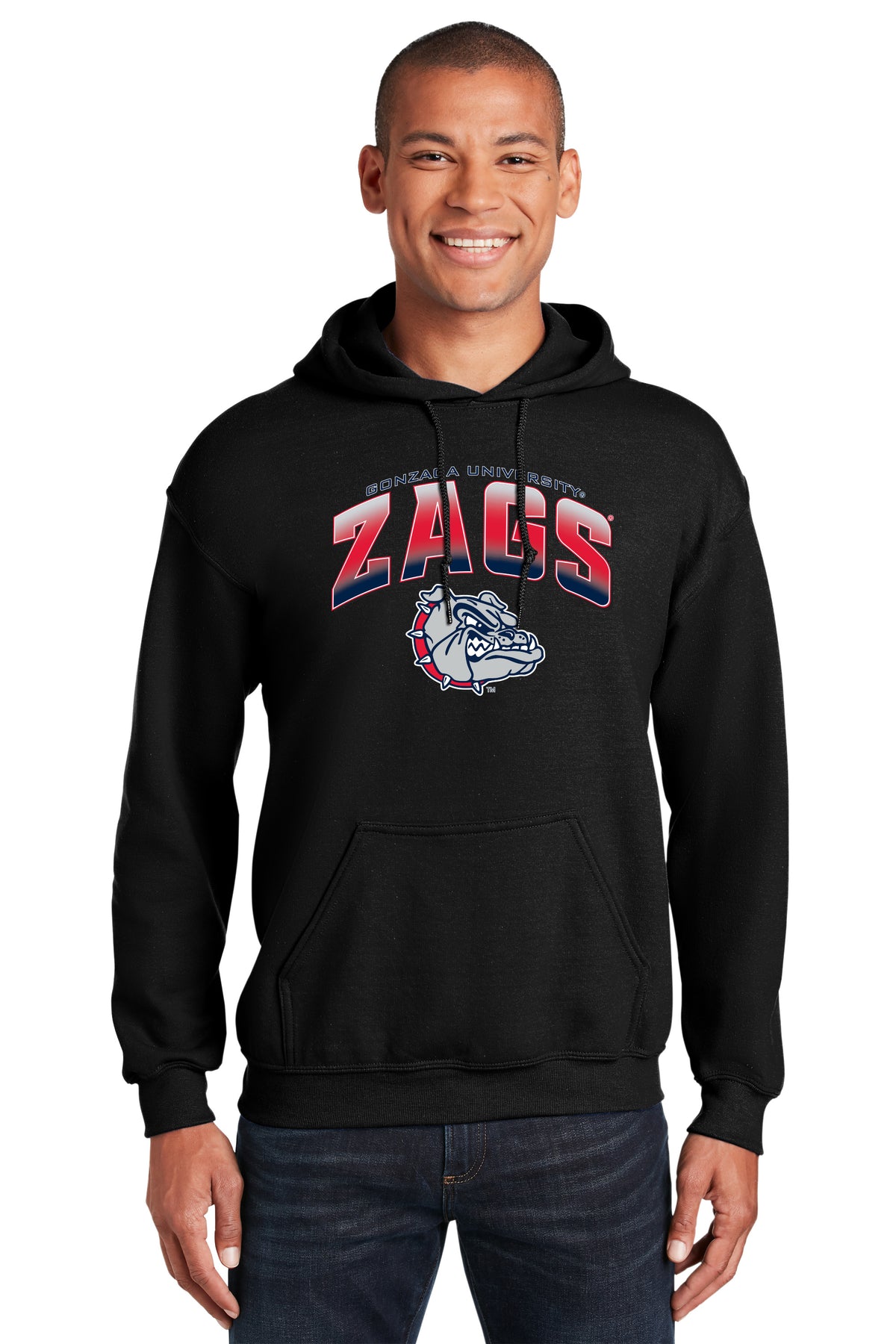 Gonzaga Bulldogs Hooded Sweatshirt - Zags Full Color Fade