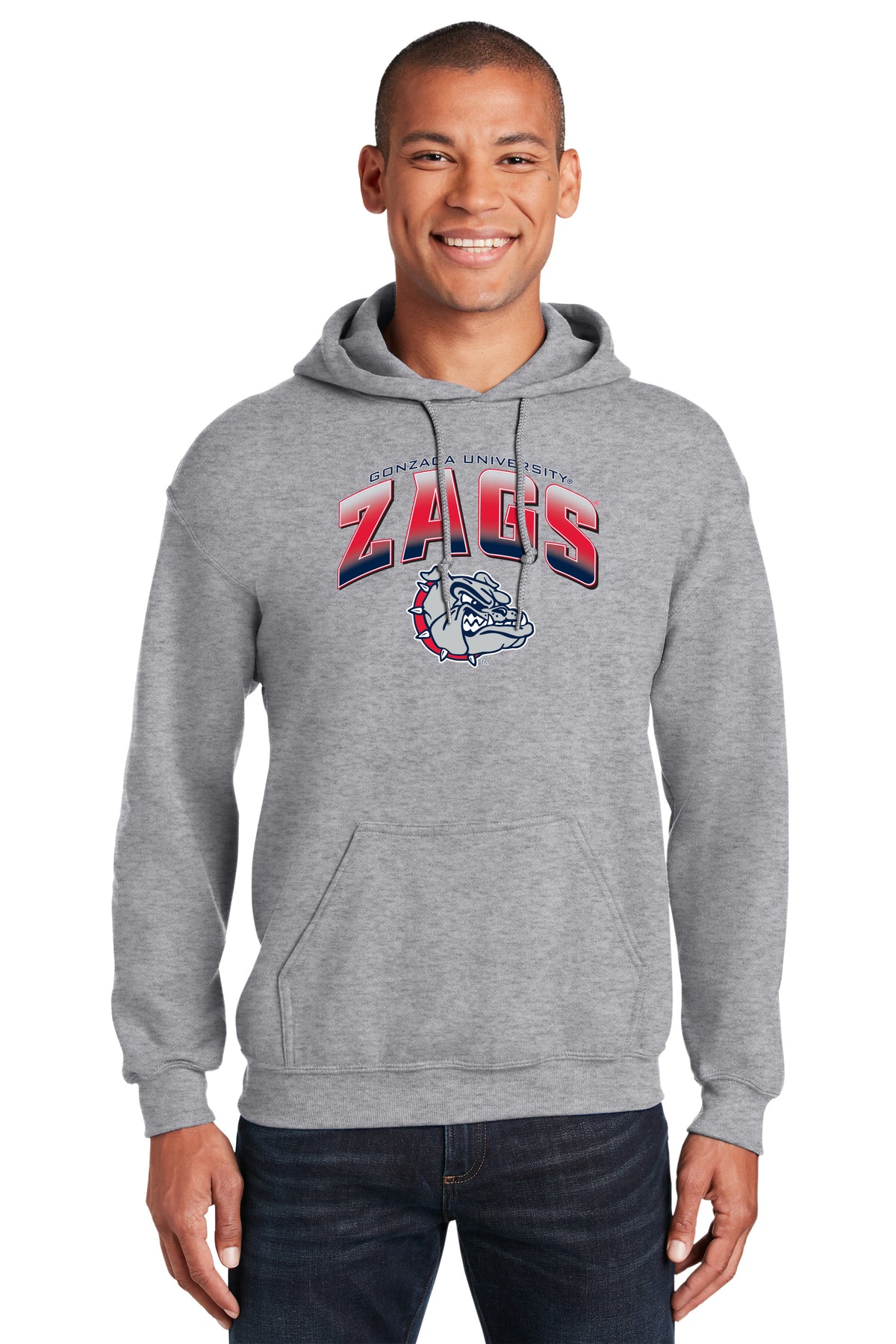 Gonzaga Bulldogs Hooded Sweatshirt - Zags Full Color Fade