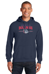 Gonzaga Bulldogs Hooded Sweatshirt - Gonzaga Bulldogs 3 Stripe