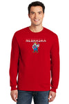 Nebraska Huskers Long Sleeve Tee Shirt - Full Color Nebraska Fade with Herbie Husker