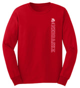 Nebraska Huskers Long Sleeve Tee Shirt - Vertical Nebraska Herbie Husker