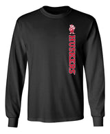 Nebraska Huskers Long Sleeve Tee Shirt - Vertical Huskers Herbie Husker