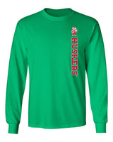 Nebraska Huskers Long Sleeve Tee Shirt - Vertical Huskers Herbie Husker