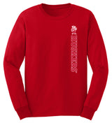 Nebraska Huskers Long Sleeve Tee Shirt - Vertical Huskers Herbie Husker