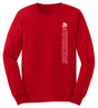 Nebraska Huskers Long Sleeve Tee Shirt - Vertical Huskers Herbie Husker