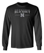 Nebraska Huskers Long Sleeve Tee Shirt - Nebraska Blackout Block N