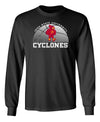 Iowa State Cyclones Long Sleeve Tee Shirt - Iowa State Basketball with Cy