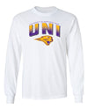 Northern Iowa Panthers Long Sleeve Tee Shirt - UNI Full Color Fade Primary Logo