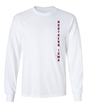 Northern Iowa Panthers Long Sleeve Tee Shirt - Vertical University of Northern Iowa