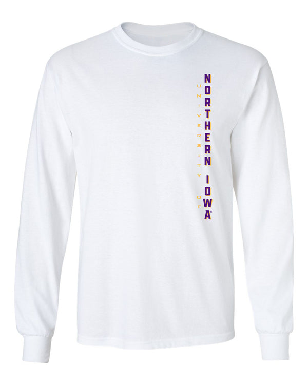 Northern Iowa Panthers Long Sleeve Tee Shirt - Vertical University of Northern Iowa