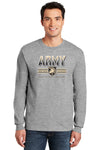 Army Black Knights Long Sleeve Tee Shirt - Army Full Color Fade Primary Logo