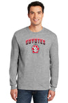 South Dakota Coyotes Long Sleeve Tee Shirt - Coyotes Full Color Fade Primary Logo