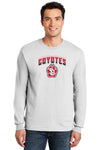 South Dakota Coyotes Long Sleeve Tee Shirt - Coyotes Full Color Fade Primary Logo