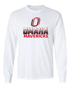 Omaha Mavericks Long Sleeve Tee Shirt - Full Color Fade Omaha