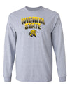 Wichita State Shockers Long Sleeve Tee Shirt - Wichita State Full Color Fade