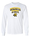 Wichita State Shockers Long Sleeve Tee Shirt - Wichita State Full Color Fade