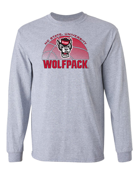 North Carolina State Wolfpack Long Sleeve Tee Shirt - NC State Basketball