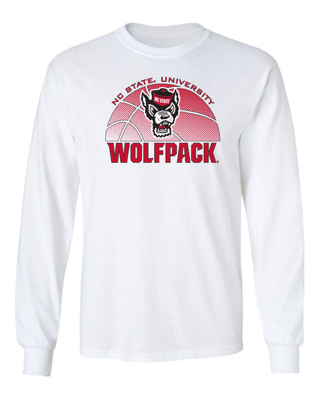 North Carolina State Wolfpack Long Sleeve Tee Shirt - NC State Basketball