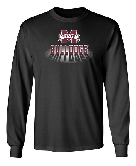 Mississippi State Bulldogs Long Sleeve Tee Shirt - Bulldogs Spotlight and Shadow