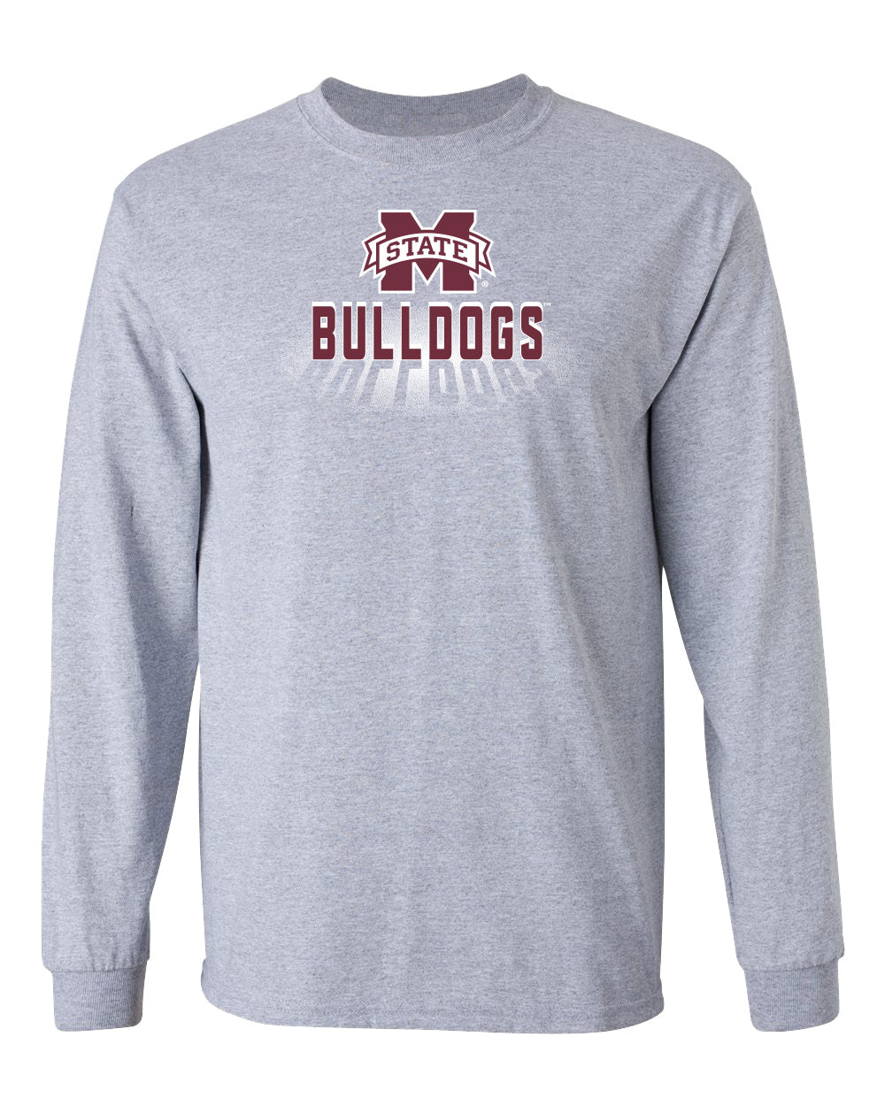 Mississippi State Bulldogs Long Sleeve Tee Shirt - Bulldogs Spotlight and Shadow