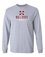 Mississippi State Bulldogs Long Sleeve Tee Shirt - Bulldogs Spotlight and Shadow