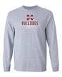 Mississippi State Bulldogs Long Sleeve Tee Shirt - Bulldogs Spotlight and Shadow