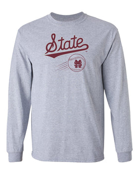 Mississippi State Bulldogs Long Sleeve Tee Shirt - Mississippi State Baseball