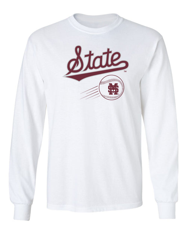 Mississippi State Bulldogs Long Sleeve Tee Shirt - Mississippi State Baseball