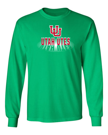 Utah Utes Long Sleeve Tee Shirt - Spotlight Shadow Utah Utes