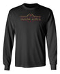 Texas State Bobcats Long Sleeve Tee Shirt - Striped Texas State Football Laces
