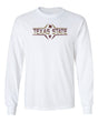 Texas State Bobcats Long Sleeve Tee Shirt - Striped Texas State Football Laces