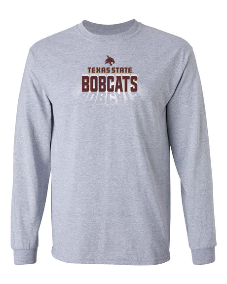 Texas State Bobcats Long Sleeve Tee Shirt - Spotlight Bobcats