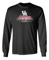 Houston Cougars Long Sleeve Tee Shirt - Spotlight and Shadow Houston