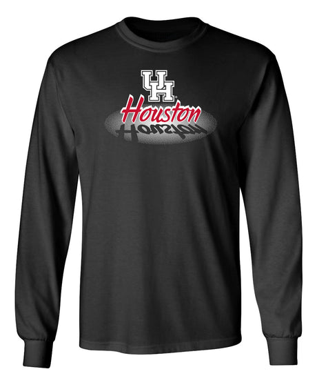 Houston Cougars Long Sleeve Tee Shirt - Spotlight and Shadow Houston