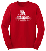 Houston Cougars Long Sleeve Tee Shirt - Spotlight and Shadow Houston