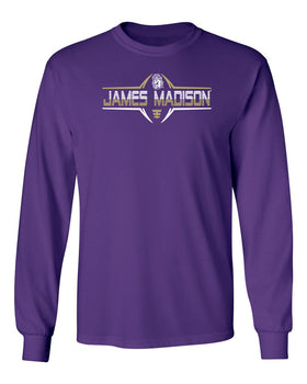 James Madison Dukes Long Sleeve Tee Shirt - Striped James Madison Football Laces