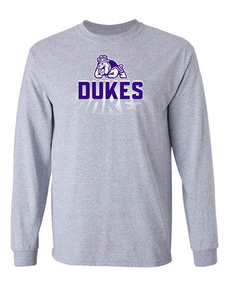 James Madison Dukes Long Sleeve Tee Shirt - Spotlight and Shadow Dukes